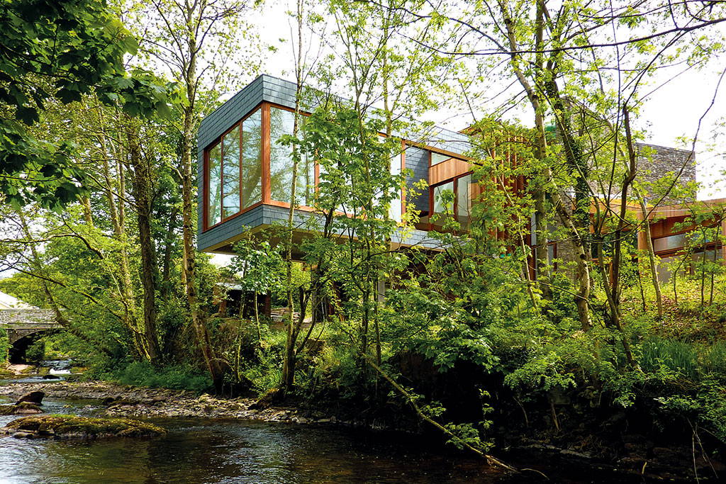 Riverside properties for sale: Ty Hedfan, Pontfaen, Brecon. 