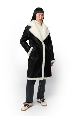 Anei Reversible Faux Shearling Coat