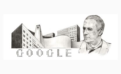 Mario Pani’s 107th birthday. Google doodle.