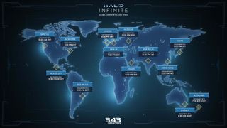 Halo Infinite launch day release times around the world