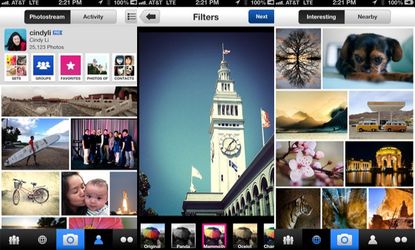 The new Flickr photo app has hipster-friendly filters and works seamlessly with Twitter.
