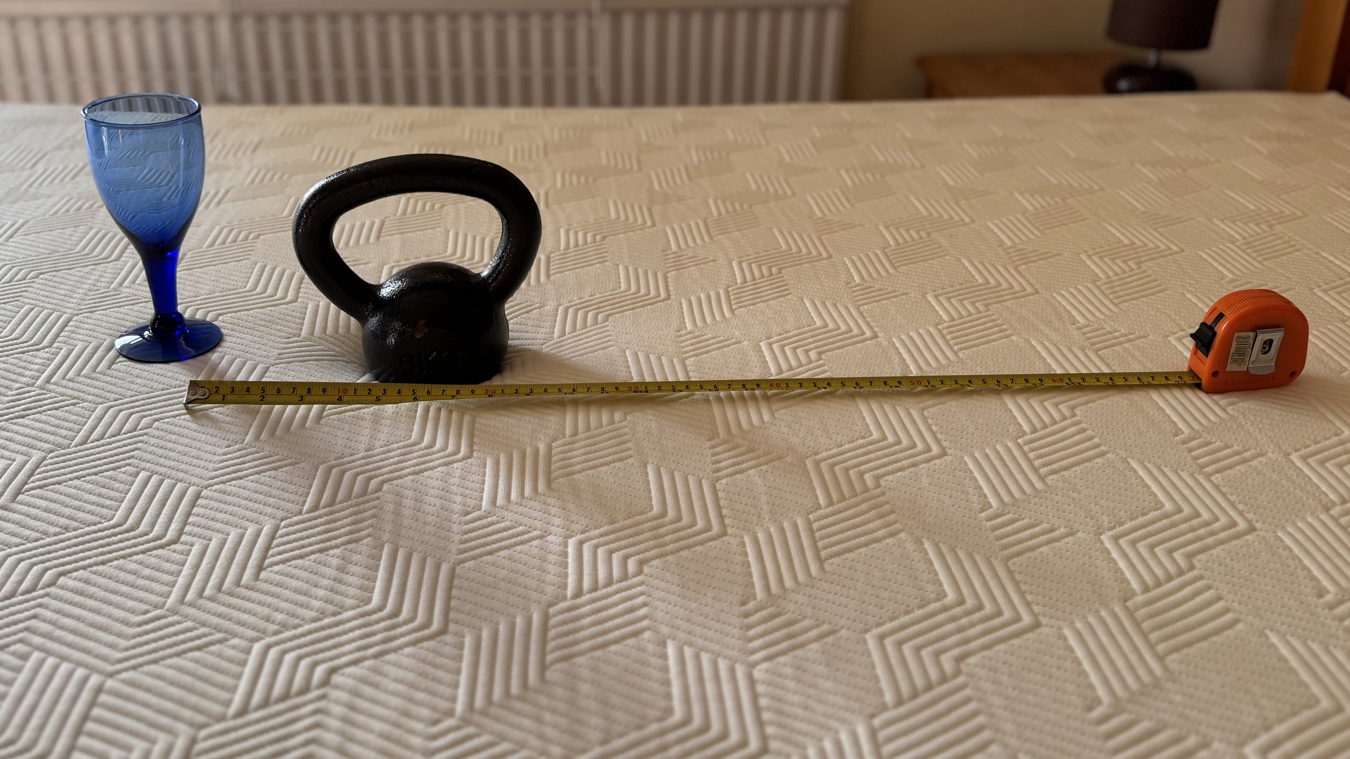 Drop tests for the Panda Hybrid Bamboo mattress