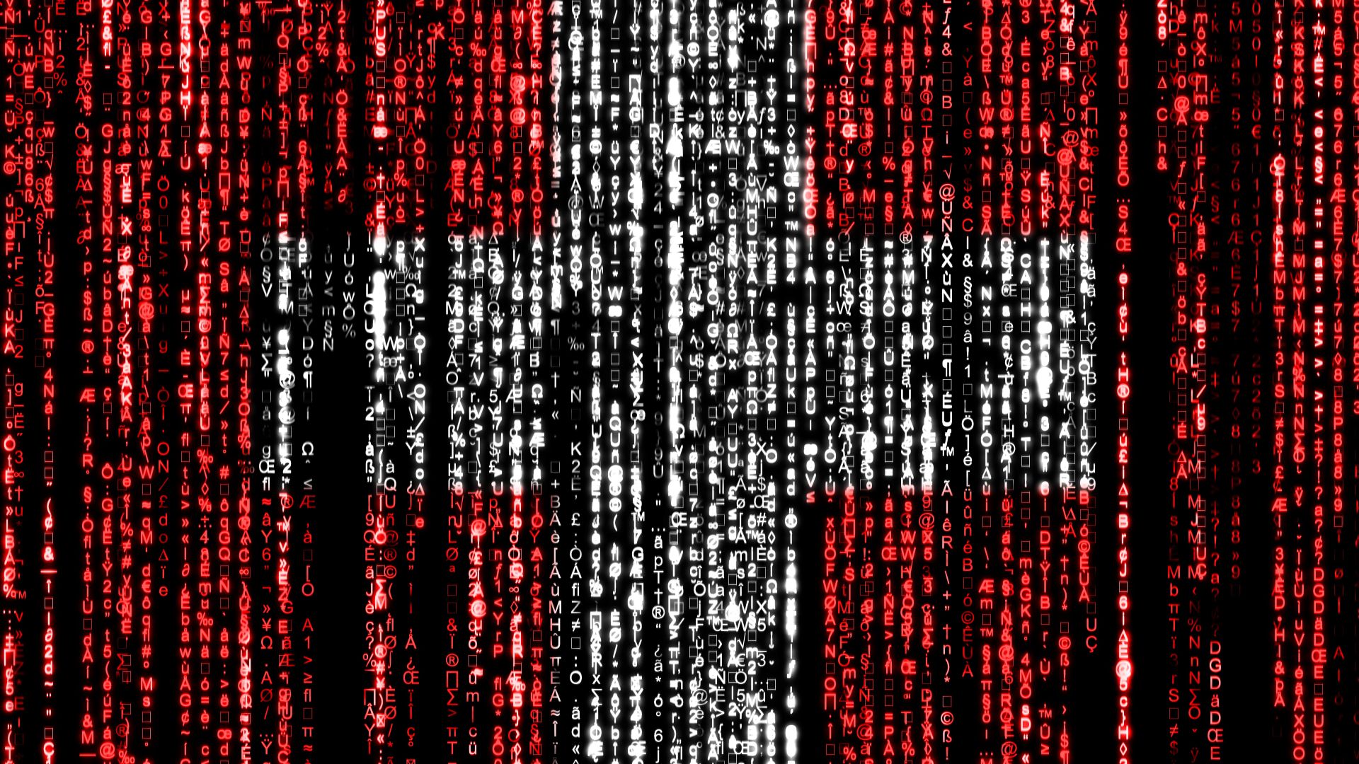 Flag of Switzerland on a computer binary codes falling from the top and fading away.