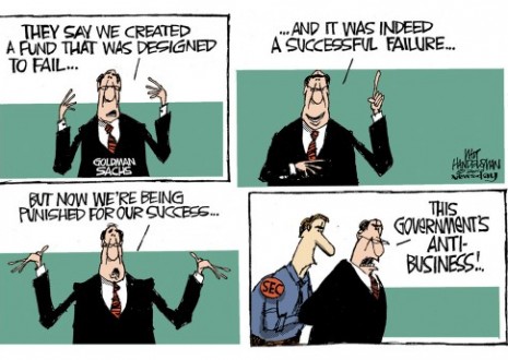 Goldman Sachs' twisted logic