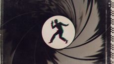 Illustrative collage of an ambiguous silhouette seen through the barrel of a gun, after the style of the iconic James Bond opening credits sequence