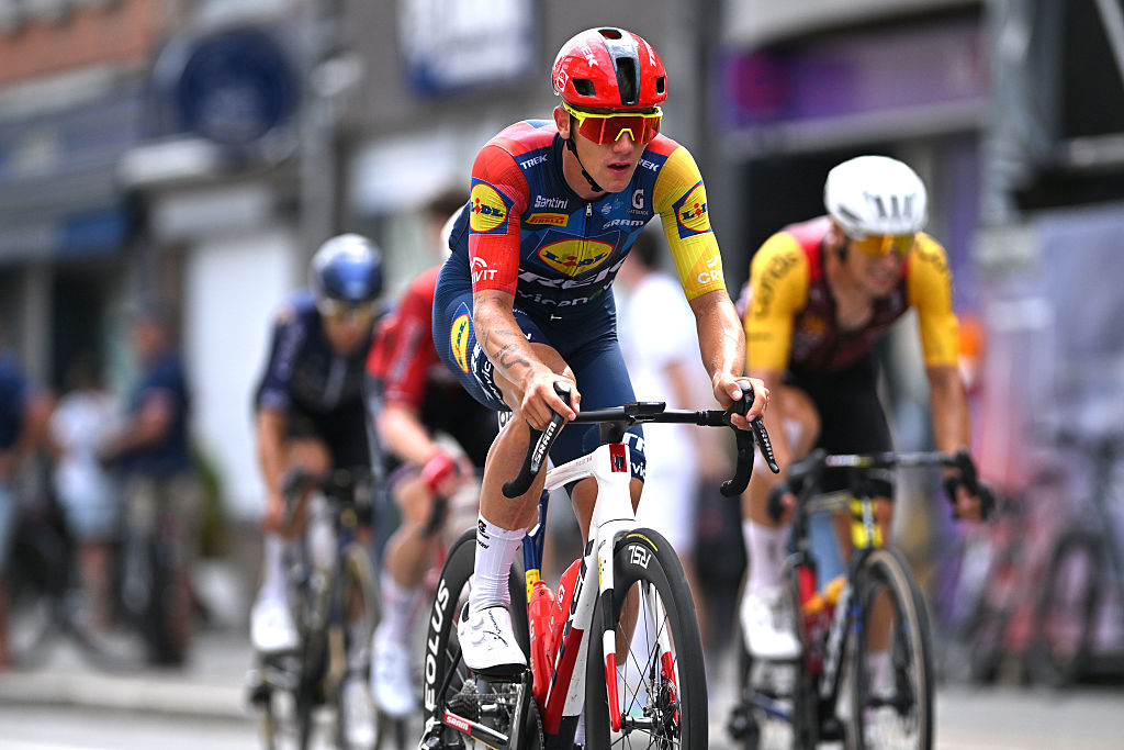 BRASSCHAAT, BELGIUM - JUNE 28: Thibau Nys of Belgium competes during the 107th National Championships Belgium 2026 &amp;ndash; Men&amp;acute;s Road Race a 240km one day race from Antwerpen to Brasschaat on June 28, 2026 in Brasschaat, Belgium. (Photo by Luc Claessen/Getty Images)