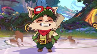 Teemo standing victoriously in 2XKO
