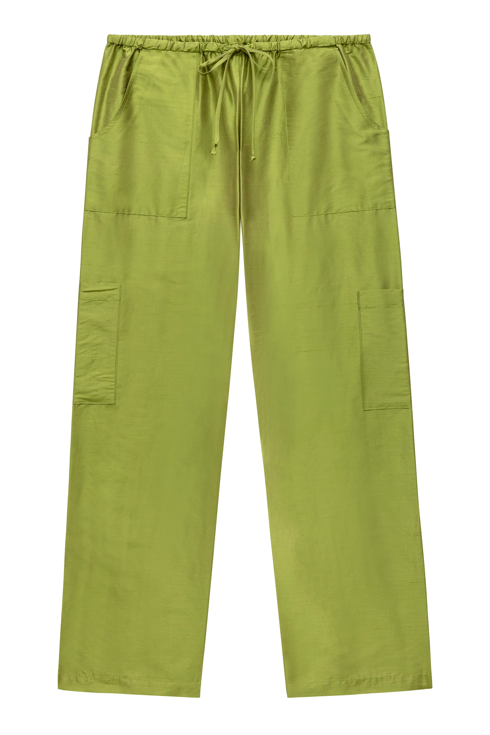 The Silk Taffeta Cargo Pant