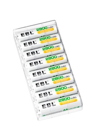Product shot of EBL AA, one of the best rechargeable AA batteries
