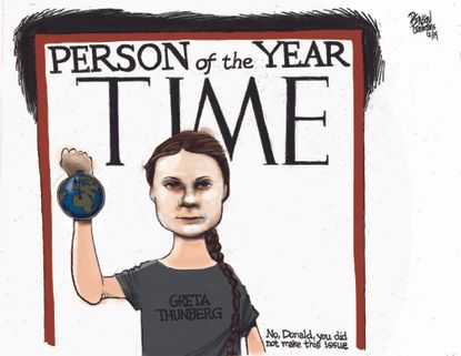 Political Cartoon U.S. Time Person Of The Year