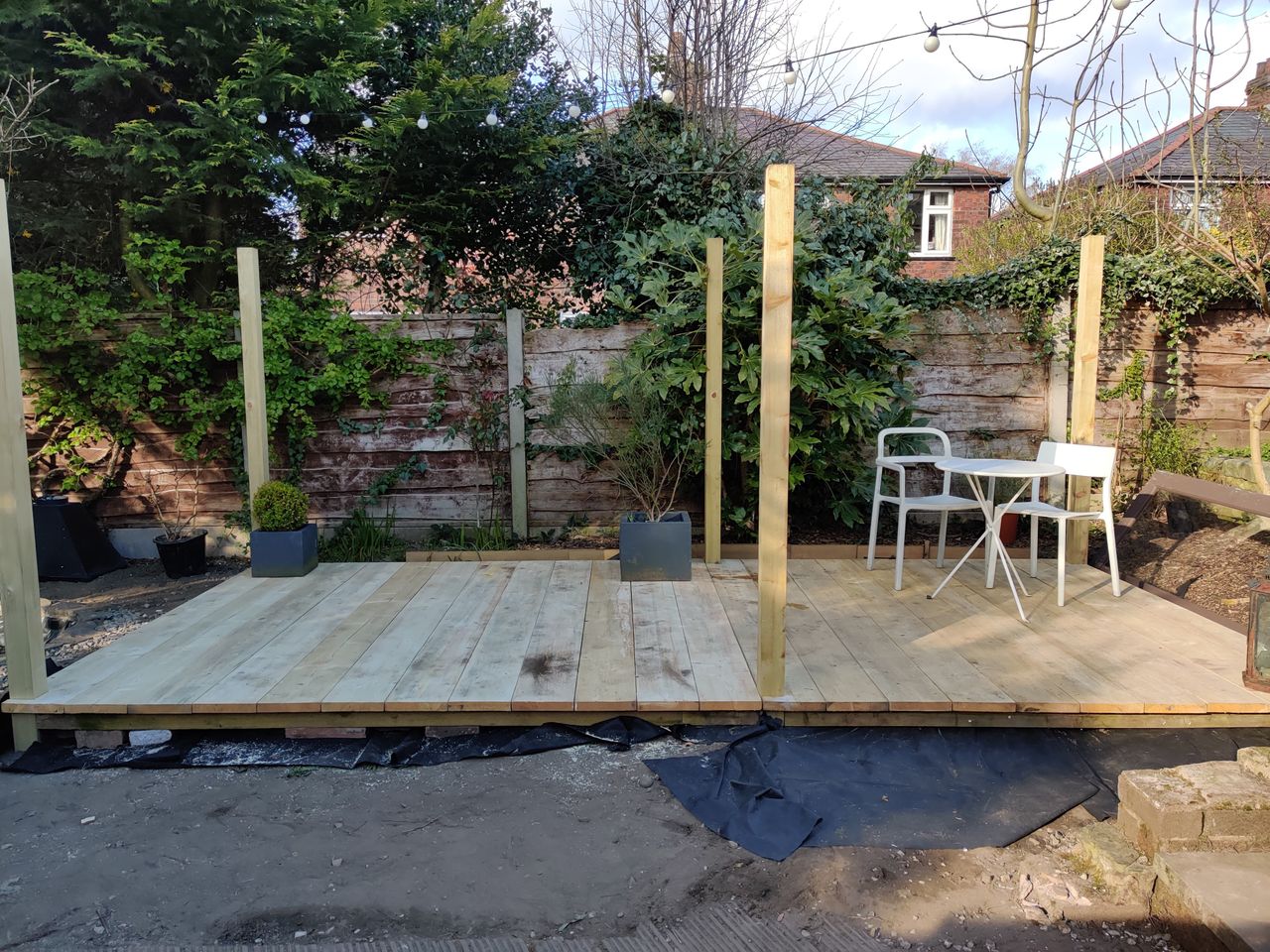 DIY scaffolding decking