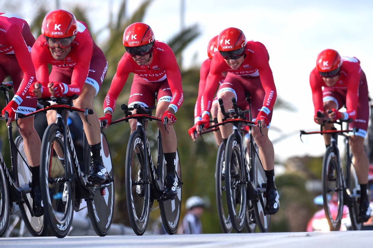 Katusha in the team time trial