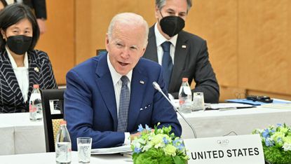 President Joe Biden in meeting