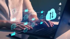 A person sending files across a network