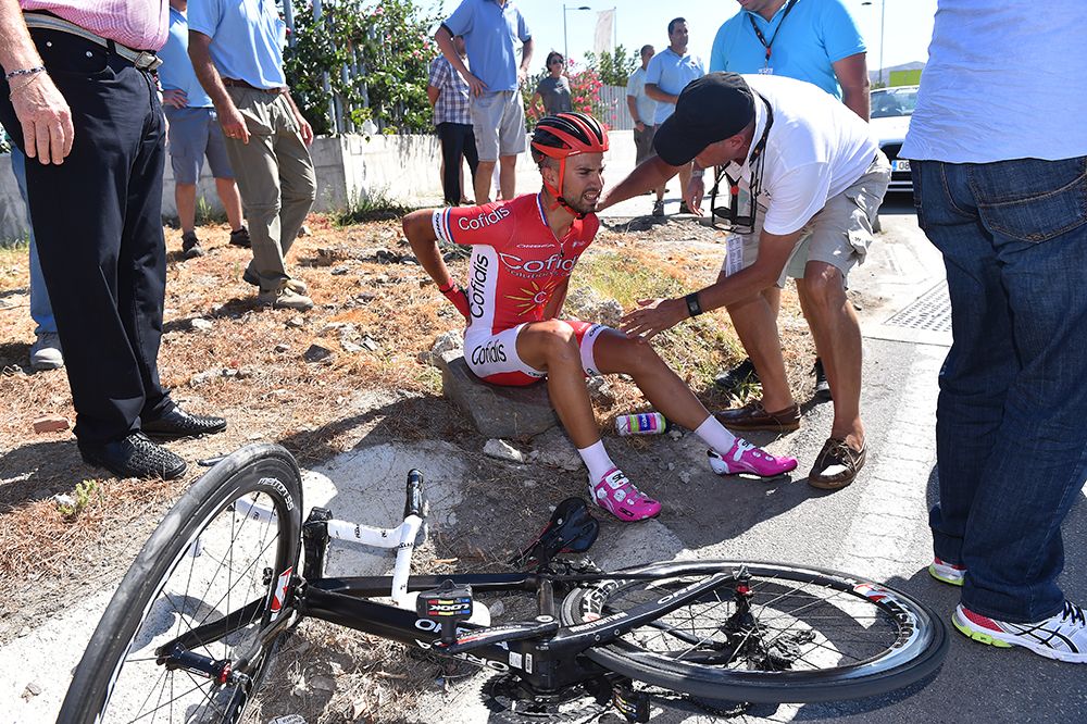 Nacer Bouhanni (Cofidis) crashed on stage 3