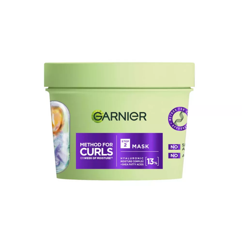 Garnier Method for Curls Mask, Moisture for up to 1 week. Silicone Free, Vegan Formula, 370ml