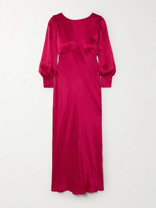 Marni Paneled Satin Gown