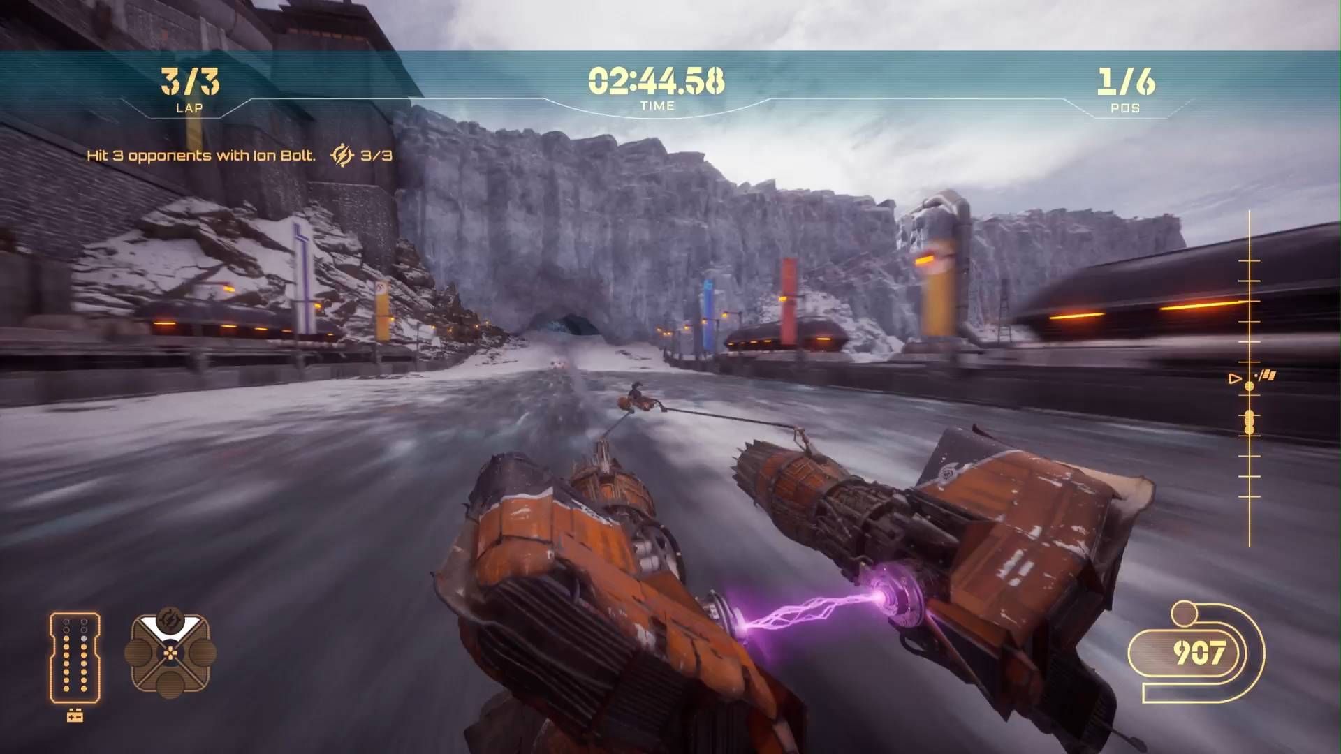 Star Wars Galactic Racer piloting Sebulba's podracer in a Tale of Podracing on Ando Prime