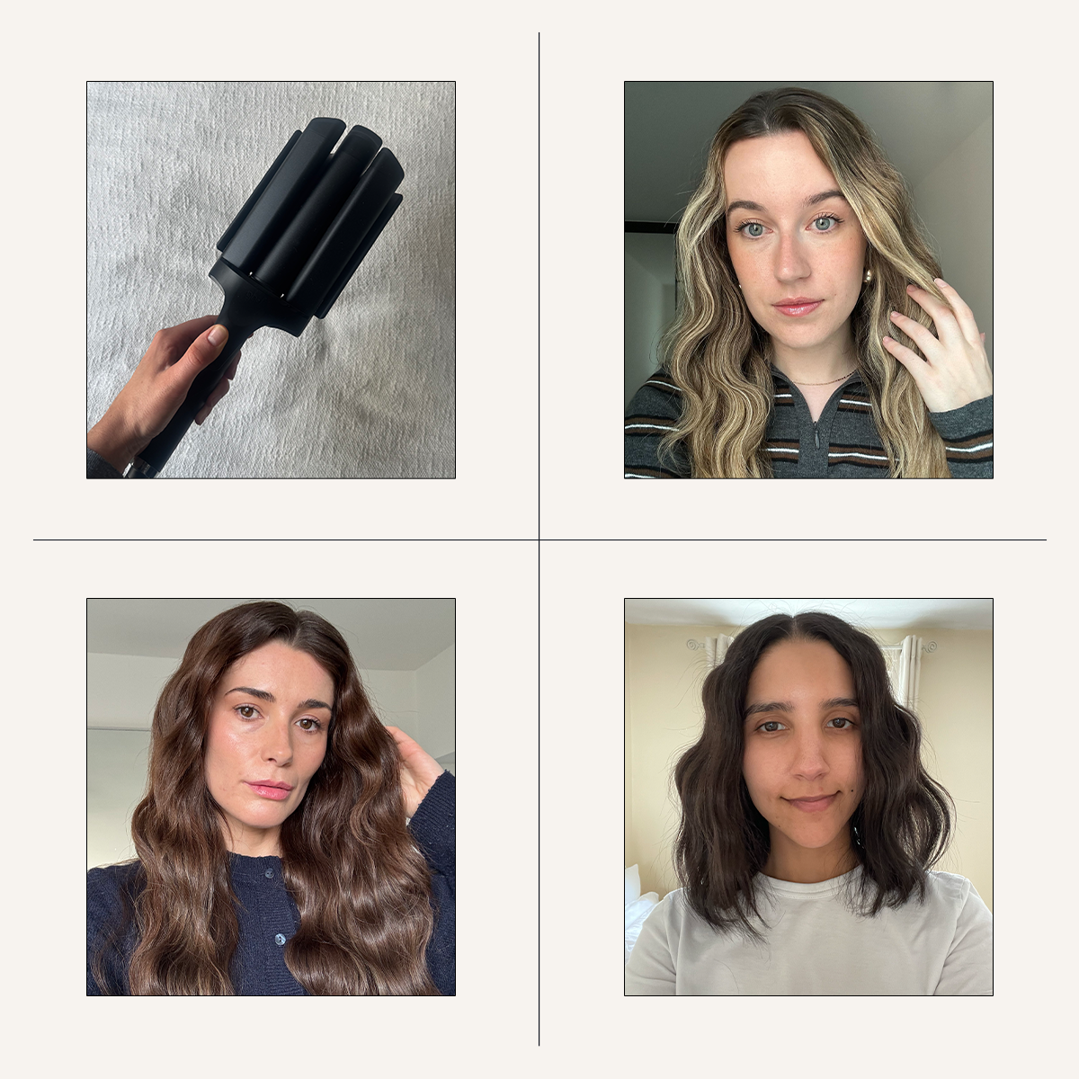 Editors testing the GHD Wave hair waver