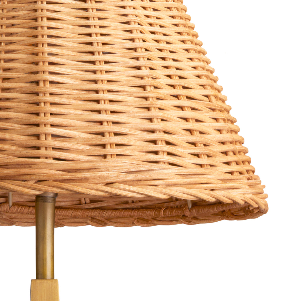 16cm Empire Shade in Natural Rattan