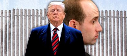 President Trump and Stephen Miller.