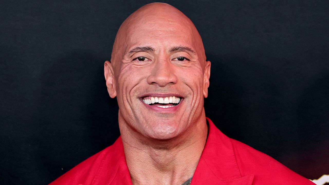 Dwayne Johnson smiling