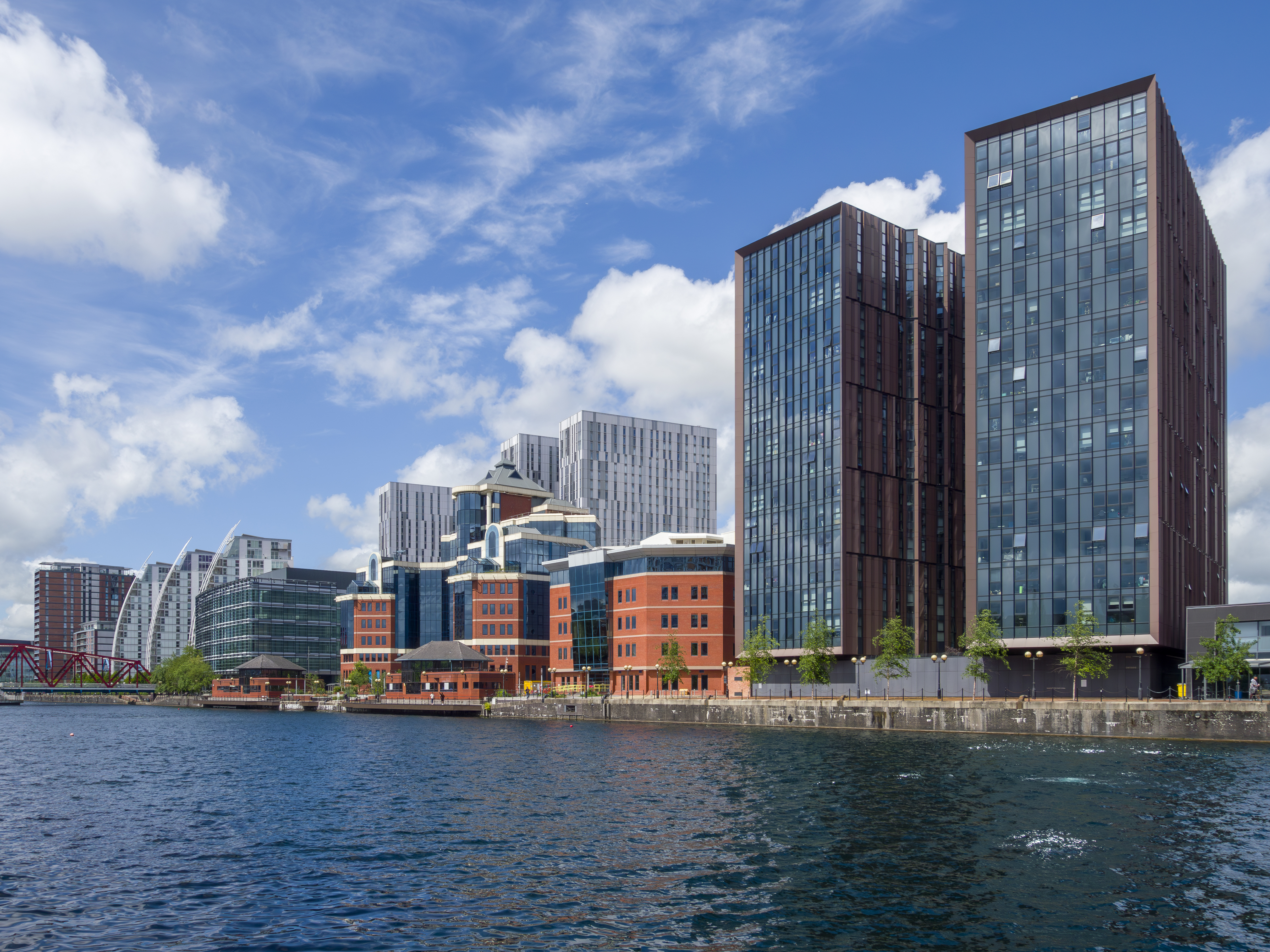 Apartment blocks in Manchester