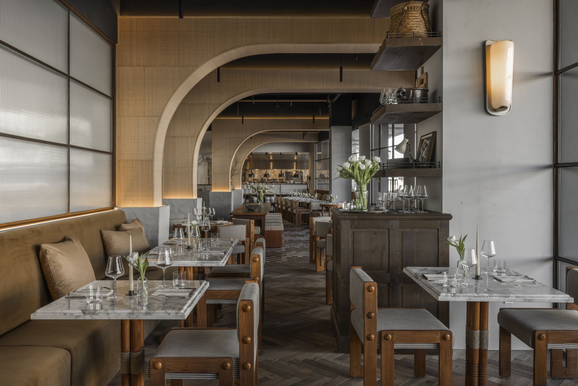 Interior of Juliet restaurant, Culver City