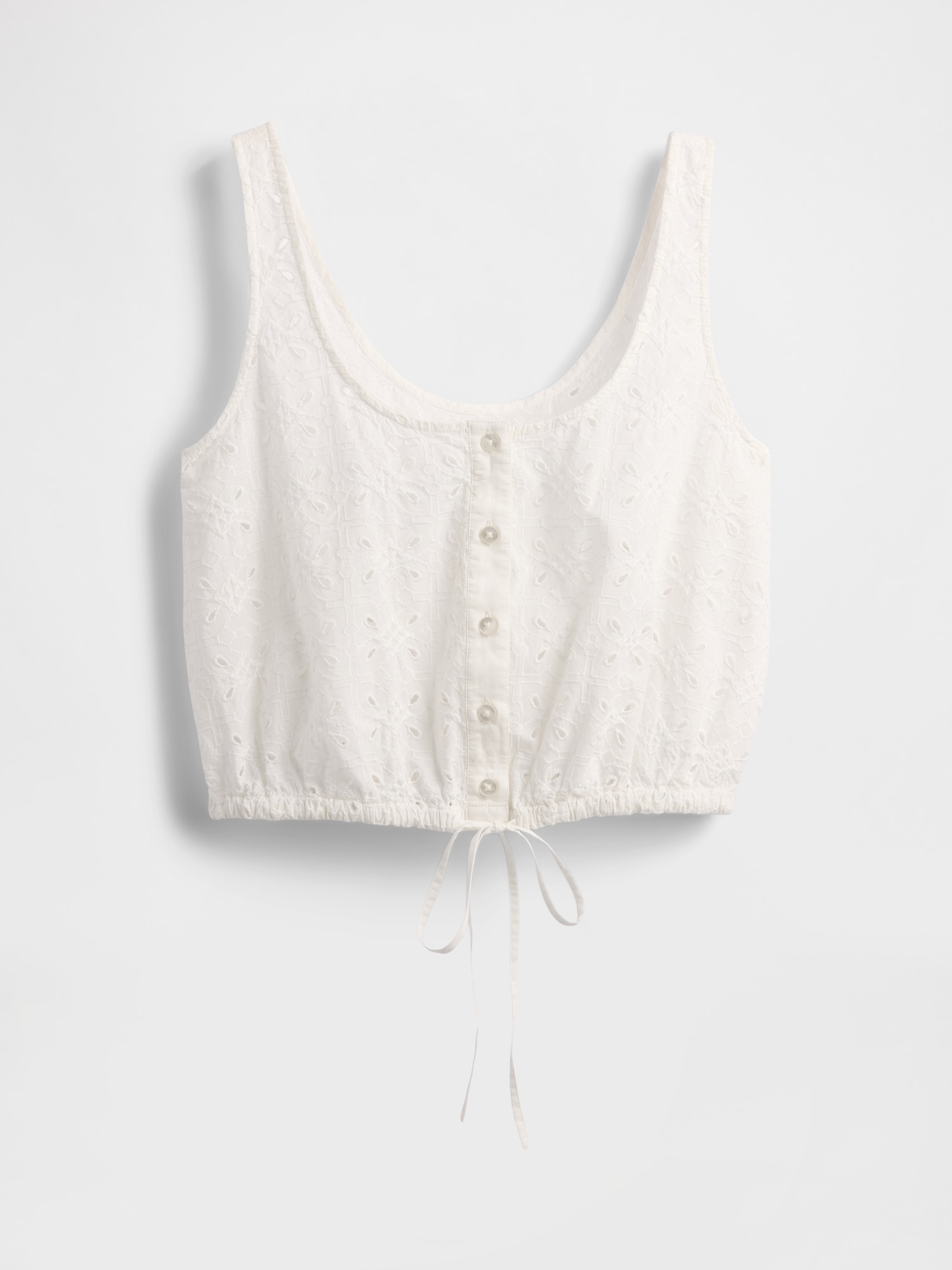 Cinched-Hem Crop Top