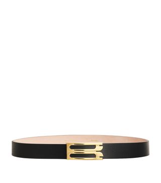 Womens Victoria Beckham Black Leather Frame Belt | Harrods Uk