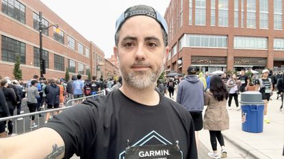 Dan Bracaglia at his first 5K race 