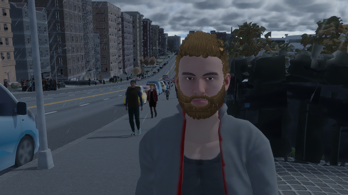 Citizen in a modern city