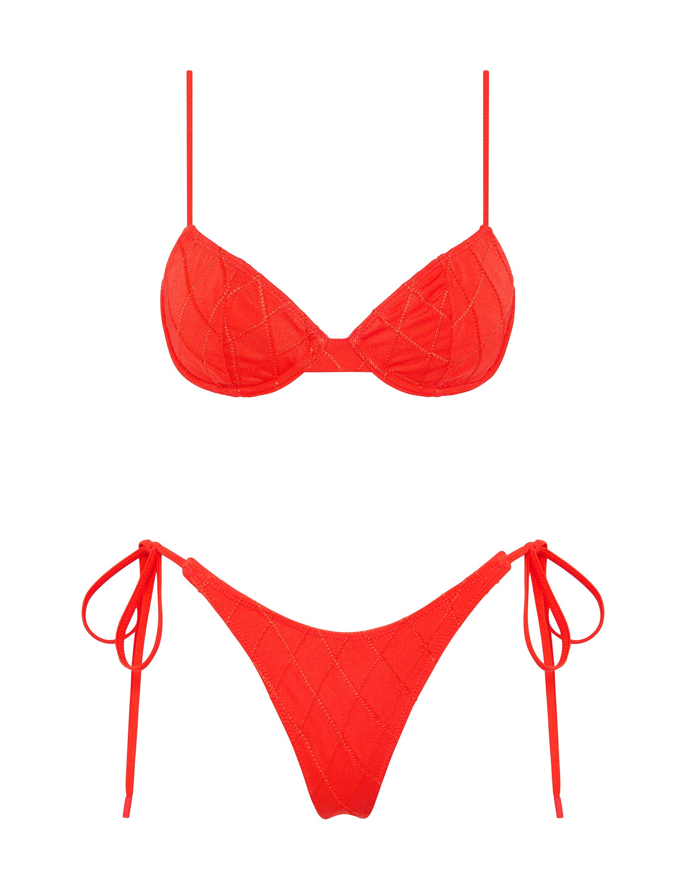 Jara - Viss Red Balconette Bikini | Triangl