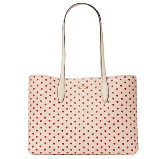 Best tote bags from kate spade include this heart printed tote bag