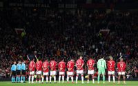 Manchester United observe a minute's silence