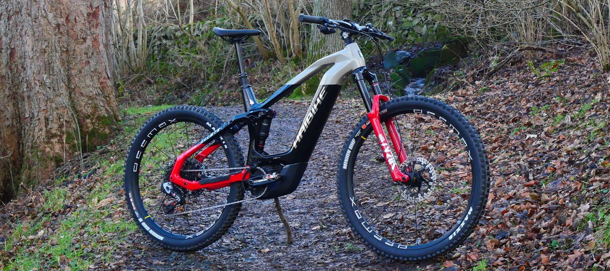 Haibike AllMtn CF SE electric mountain bike hero image