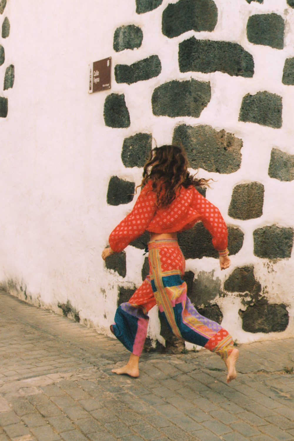 Boteh printed top and trousers