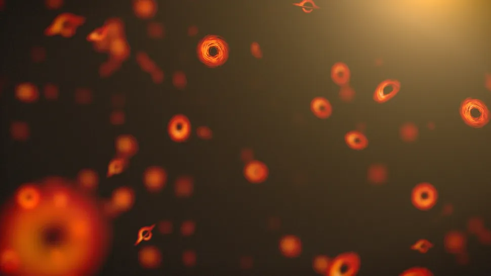 Representação conceitual de detector de neutrinos e trajetórias de partículas atravessando a Terra