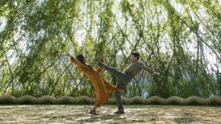 Shang-Chi sparring with Ying Nan in Ta-Lo