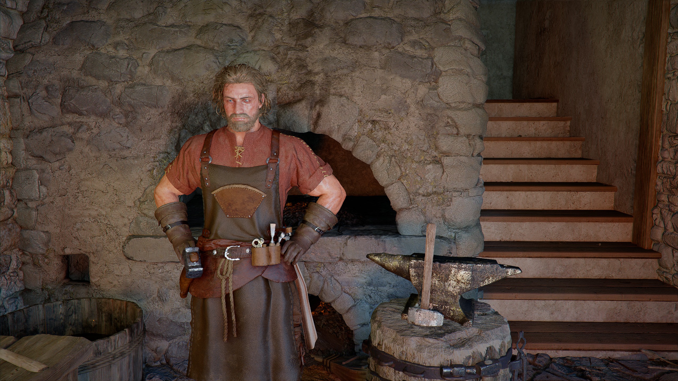 Crimson Desert Turnali's Request - Turnali by his anvil