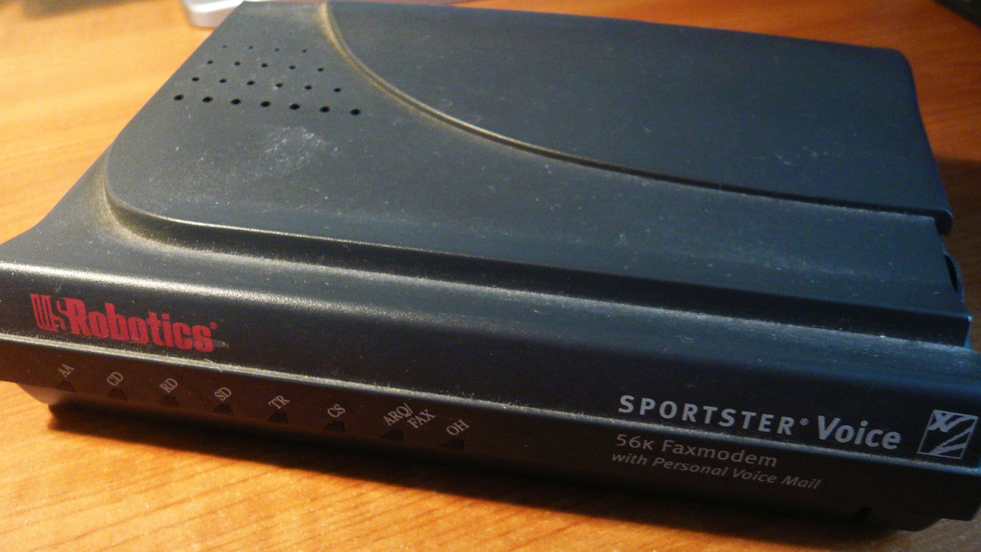 Front side of US Robotics 56K Modem