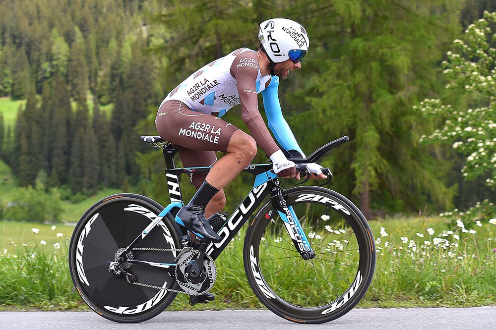 Jean-Christophe Peraud (AG2R) during stage 8 at Tour de Suisse