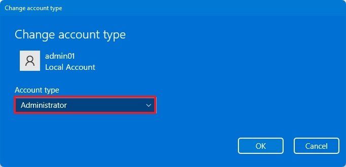 10 10 1 admin. Windows11 local account howto.
