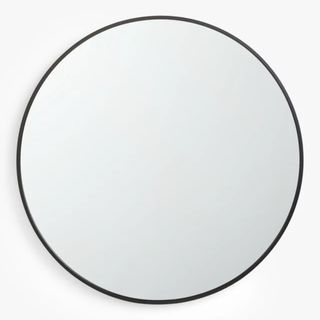Thin Metal Frame Round Wall Mirror