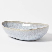 Tuya Blue Ceramic Serving Bowl Large - View at Oliver Bonas&nbsp;