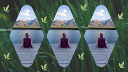 When is Virgo season 2022 feature image - grass background and woman overlooking mountains and water 