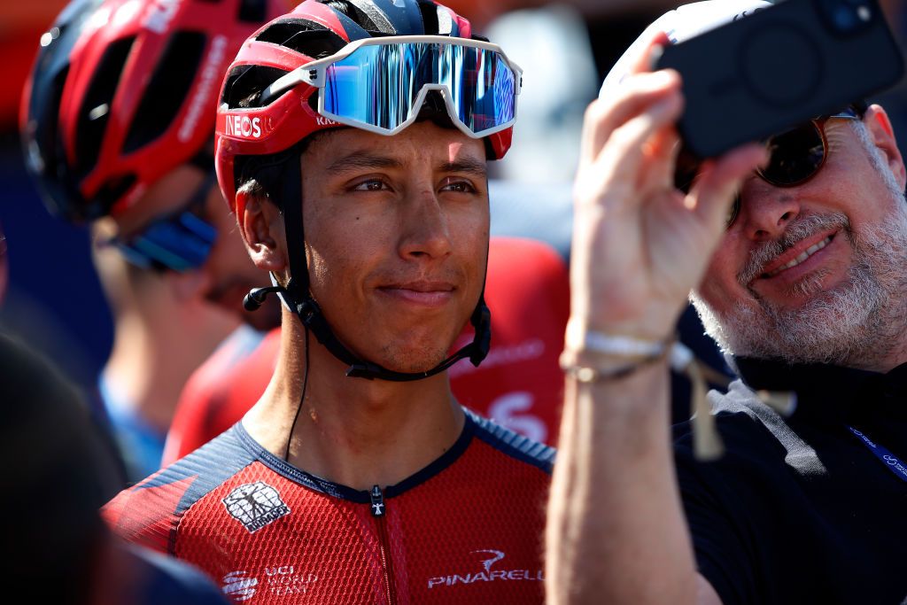 SAN JUAN ARGENTINA JANUARY 28 Egan Arley Bernal Gomez of Colombia and INEOS Grenadiers during the 39th Vuelta a San Juan International 2023 Stage 6 a 1449km stage from Veldromo Vicente Chancay to Veldromo Vicente Chancay VueltaSJ2023 on January 28 2023 in San Juan Argentina Photo by Maximiliano BlancoGetty Images