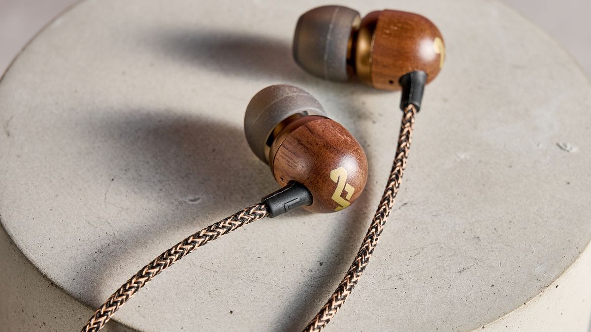 House of Marley Smile Jamaica USB-C balanced on stand