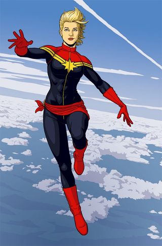 Captain Marvel design by Jamie McKelvie