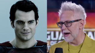 Henry Cavill in Man of Steel, James Gunn doing press for Guardians of the Galaxy vol. 3